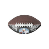 スタジアムライトズカスタムサッカーブラック アメリカンフットボール (正面)