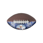 スタジアムライトズカスタムフットボールブルー アメリカンフットボール (正面)