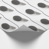 スタジオのマイクロフォン ラッピングペーパー (角)