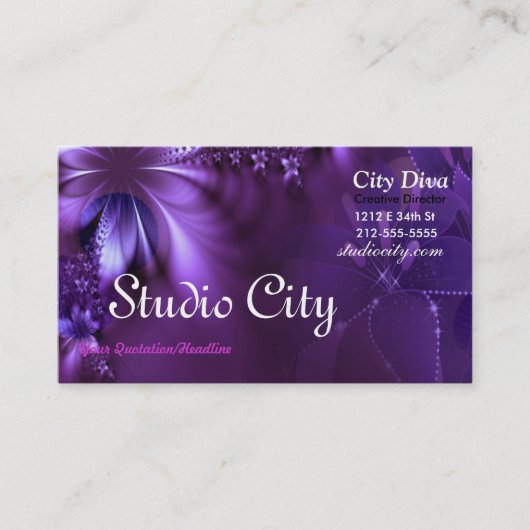 スタジオの名刺 予約カード (正面)