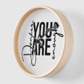 スタジオの壁時計：ダンサー、あなたは十分である 壁時計 (傾斜)