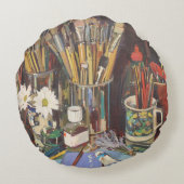 スタジオの静物画2012年 ラウンドクッション (裏面)