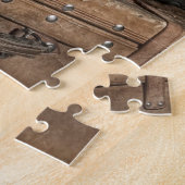 スタジオのBobtail子犬のポートレート ジグソーパズル (側面)