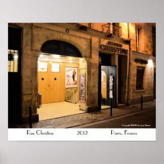 スタジオクリスティーヌ，パリフランス ポスター