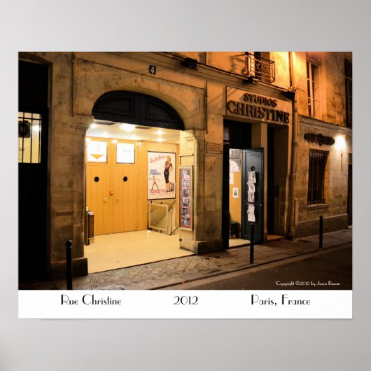 スタジオクリスティーヌ，パリフランス ポスター (正面)