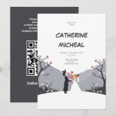 スタジオジブリスタイルのオーダーメイド結婚式招待状 招待状 (正面/裏面)