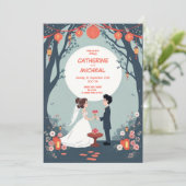 スタジオジブリスタイルペルソライズドウェディング招待状 招待状 (スタンド正面)