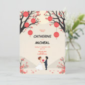 スタジオジブリスタイルペルソライズドウェディング招待状 招待状 (スタンド正面)