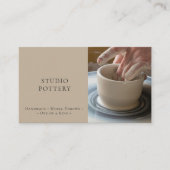 スタジオポタリー ハンドメイド 陶芸家 陶芸作品 名刺 (正面)