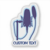 スタジオマイク シール (正面)