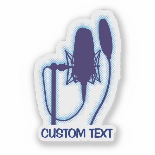 スタジオマイク シール (正面)