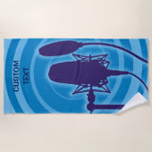 スタジオマイク ビーチタオル (正面)