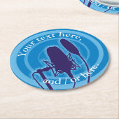 スタジオマイク ラウンドペーパーコースター (アングル)