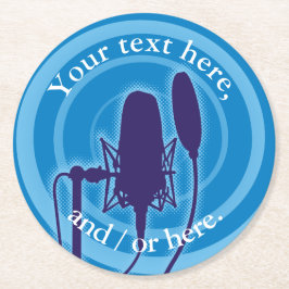 スタジオマイク ラウンドペーパーコースター