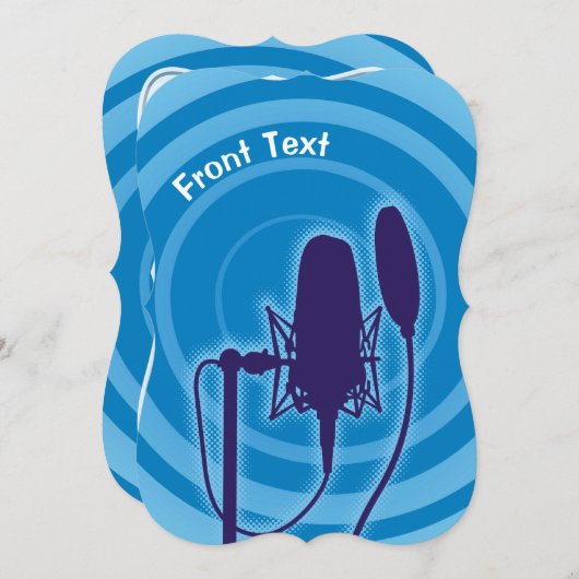 スタジオマイク 招待状 (正面/裏面)