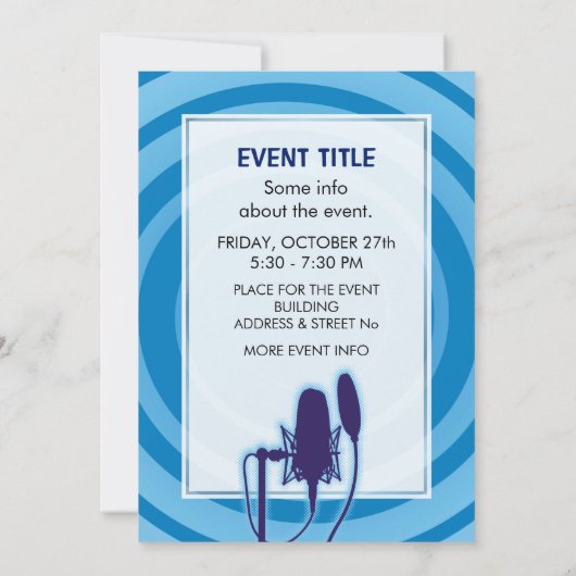 スタジオマイク 招待状 (裏面)