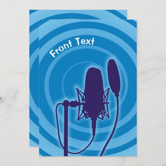 スタジオマイク 招待状 (正面/裏面)