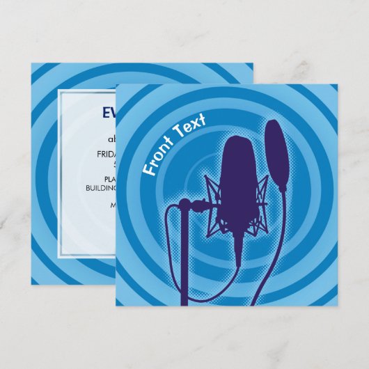 スタジオマイク 招待状 (正面/裏面)