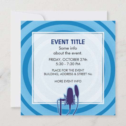 スタジオマイク 招待状 (裏面)