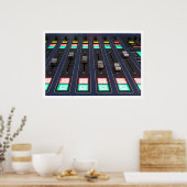 スタジオミキサーパネルのクローズアップ ポスター (キッチン)