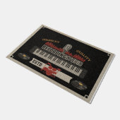 スタジオ楽器ラグ、音楽愛好家ギフト ドアマット (アングル)