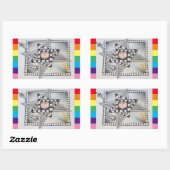 スタジオ40:愛は愛 長方形シール (シート)