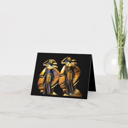 スタジオBohemeによるアールデコのバースデー・カード カード (正面)