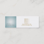 スタジオPilates -ビジネス、テレホンカード スキニー名刺 (裏面)