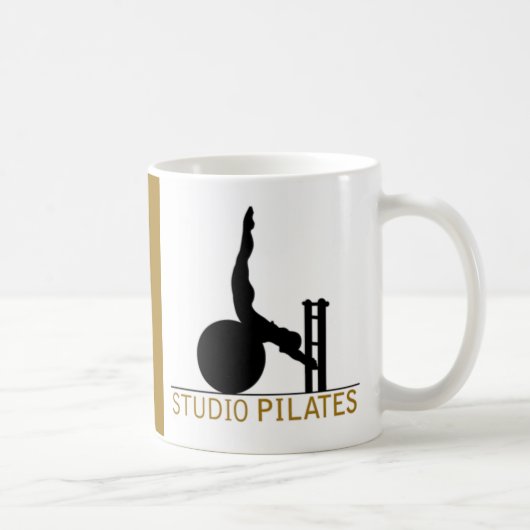 スタジオPilates -マグ、コップ コーヒーマグカップ (右)