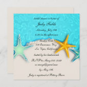 スタッかわいらしフィッシュ夏ビーチブライダルシャワー招待状 招待状 (正面/裏面)