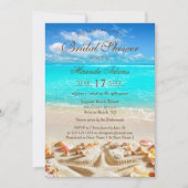 スタッエレガントフィッシュビーチブライダルシャワー 招待状 (正面)