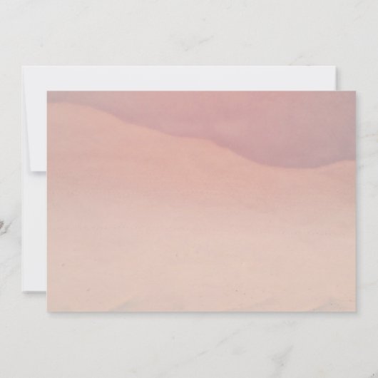 スタッエレガントフィッシュビーチ結婚式ブライダルシャワー 招待状 (裏面)