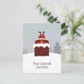 スタックおもしろいサンタカスタムーはがき シーズンポストカード (スタンド正面)