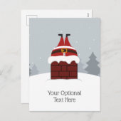 スタックおもしろいサンタカスタムーはがき シーズンポストカード (正面/裏面)