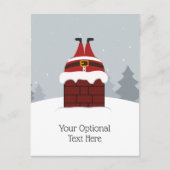 スタックおもしろいサンタカスタムーはがき シーズンポストカード (正面)