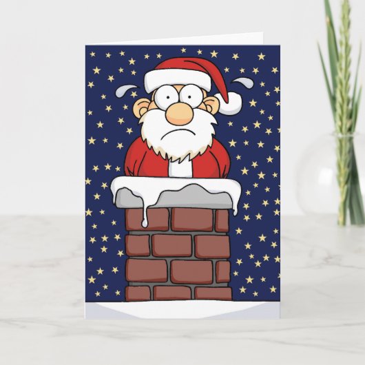 スタックしたサンタ シーズンカード (正面)