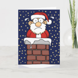 スタックしたサンタ シーズンカード