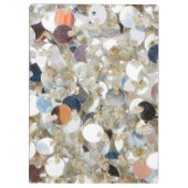 スタックのグリッターモノグラムイニシャルクリップボード クリップボード (裏面)