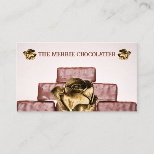 スタックのチョコレートバーキャンディメーカー 名刺 (正面)