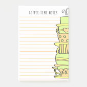 スタックカラフルパステルファンシーカップテンプレート ポストイット (正面)