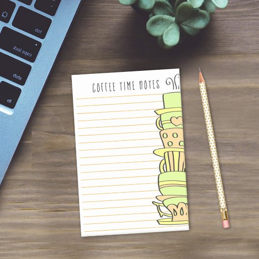 スタックカラフルパステルファンシーカップテンプレート ポストイット