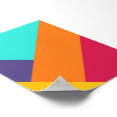 スタックカラフル折り紙紙アートプリント ポスター (角)