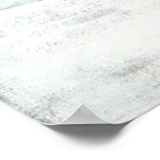 'スタック'グレーと赤の抽象芸術アートポスタープリント ポスター (角)