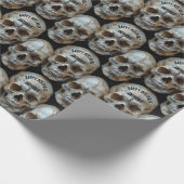 スタックスカルパリカタコンブスゴシックハロウィーン ラッピングペーパー (角)