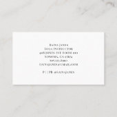 スタックストーンズビーチヨガビジネスカード 名刺 (裏面)