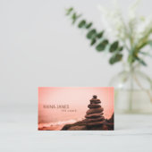 スタックストーンズビーチライフコーチカウンセラー 名刺 (スタンド正面)