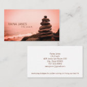 スタックストーンズビーチライフコーチカウンセラー 名刺 (正面/裏面)