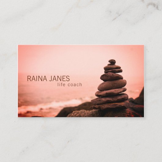 スタックストーンズビーチライフコーチカウンセラー 名刺 (正面)