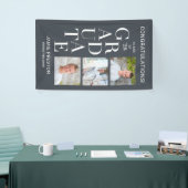 スタックチャーム編集可能カラー卒業バナー 横断幕 (トレードショー)