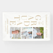 スタックチャーム編集可能カラー卒業バナー 横断幕 (横)